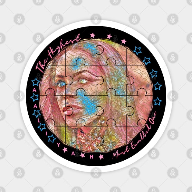 COMING SOON! You can customize the design by having elements ADDED or REMOVED OFF THE IMAGE TO SEE IT CLEARER (By Special Request). The Highest Most Exalted One (Puzzle Pieces) Magnet by Blue Ocean Vibes